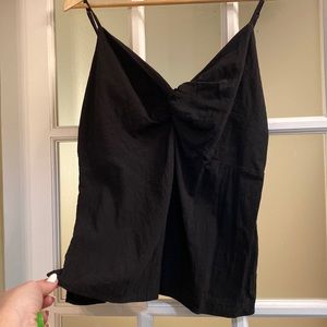 Cotton blend twist front tank